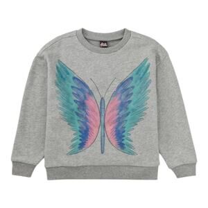 Tea Collection Butterfly Graphic Popover Top NWT Size 4 | Cozy French Terry